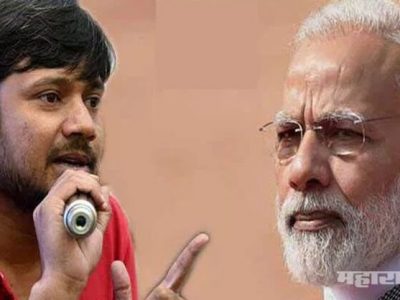 kanhaiya kumar taunts pm  narendra modi government on aap ki adalat