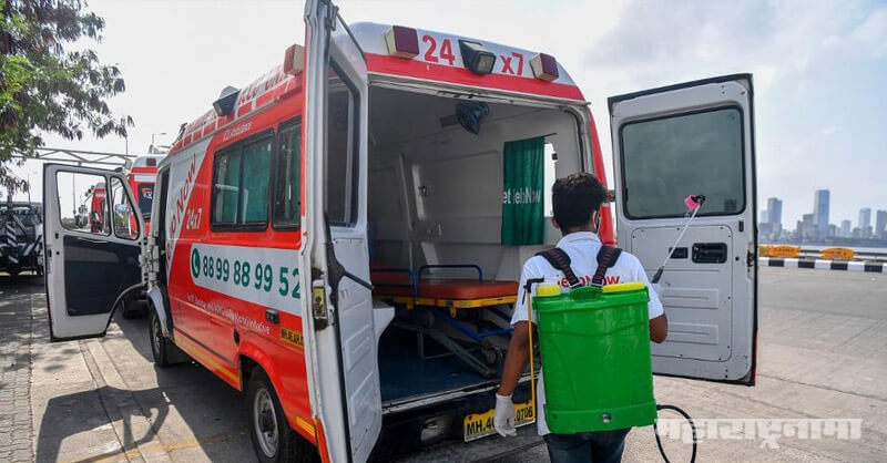 Corona Patients, Service Private Ambulances Vehicles