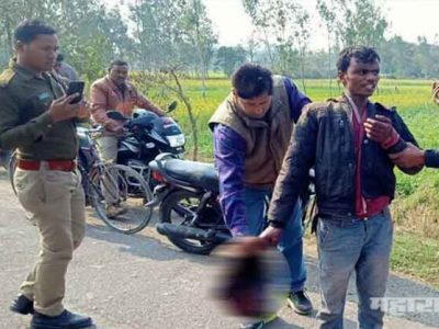 शुल्लक भांडणावरून पत्नीचं मुंडकं कापून थेट पोलीस ठाण्यात पोहोचला