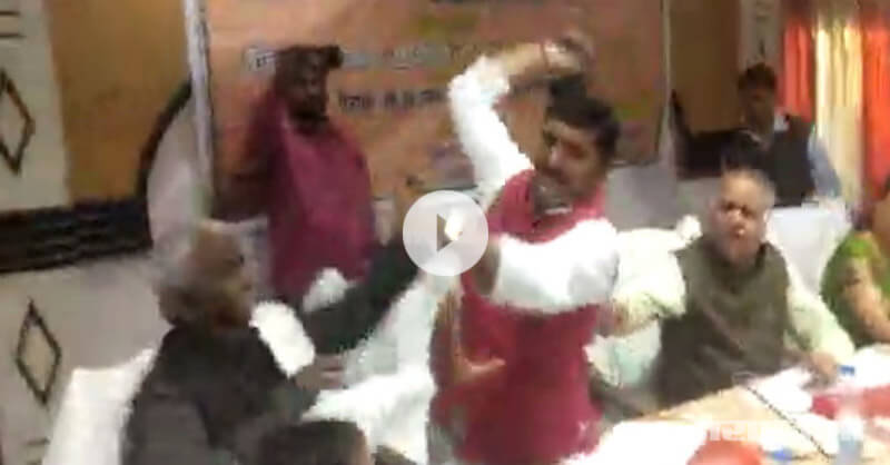 BJP MP beaten BJP MLA with footwear, ‘Mera boot sabse majboot’ BJP MP beaten BJP MLA with footwear, ‘Mera boot sabse majboot’