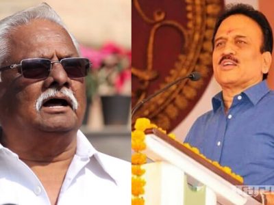 Anil Gote a BJP MLA from Dhule city is angry over Minister Girish Mahajan over upcoming local corporation election