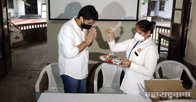 Raksha Bandhan, MLA Rohit Pawar, Celebrated Rakshabandhan, Nurse at the hospital