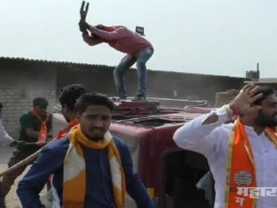 स्थानिकांना रोजगार द्या | मनसेकडून गाड्या, जेसीबी, सीसीटीव्हीची तोडफोड