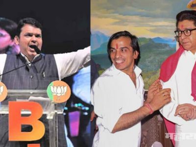 mns party worker and raj thackeray supporter answer to fadanvis over his statement of lion modi