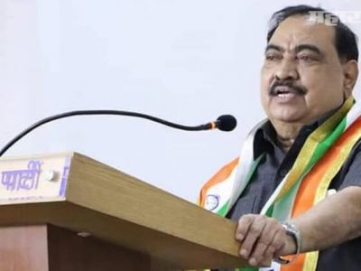 राष्ट्रवादीचे नेते एकनाथ खडसे आठवडाभरापासून बॉम्बे रुग्णालयात दाखल | प्रकृती स्थिर