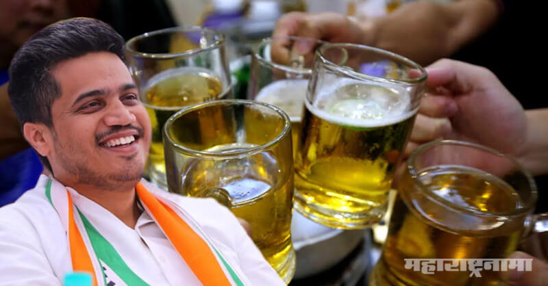 MLA Rohit Pawar, liquor outlets