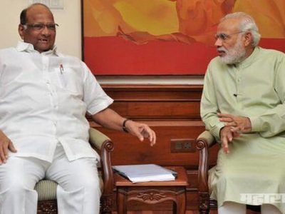 शरद पवारांची मोदींसोबत तब्बल पाऊण तास चर्चा