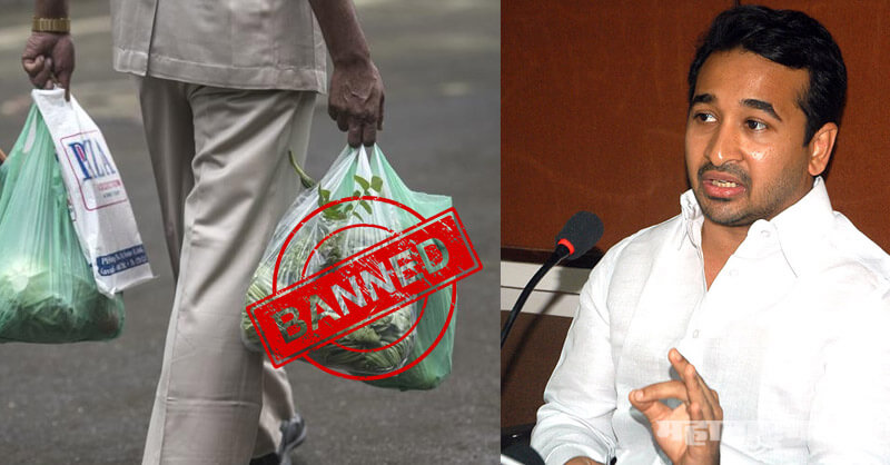Nitesh rane on plastic bandi with respect to holes on roads