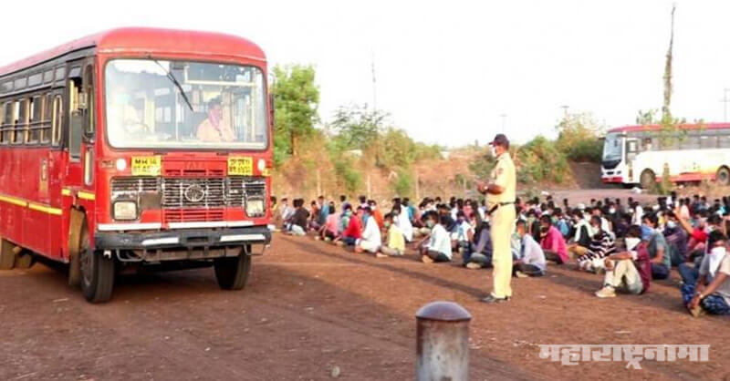S T Mahamandal Bus, Nalasopara, Corona Virus