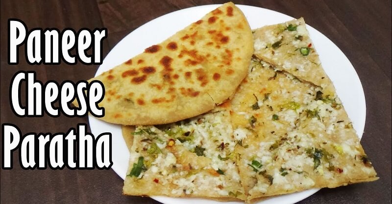 Paneer Cheese Paratha recipe in Marathi