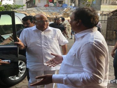 Sharad Pawar meet Ashish Shelar at Home