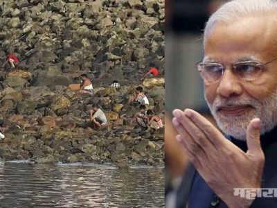 Pm narendra Modi is searching tourism in designed toilets