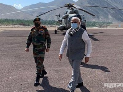 भारत-चीनमध्ये तणाव; पंतप्रधान नरेंद्र मोदी यांची लेहला अचानक भेट