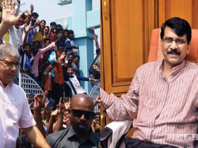 प्रकाश आंबेडकरांनी पंढरपुरात जी गर्दी जमवली आहे ती रेटारेटी सुरु आहे – संजय राऊत