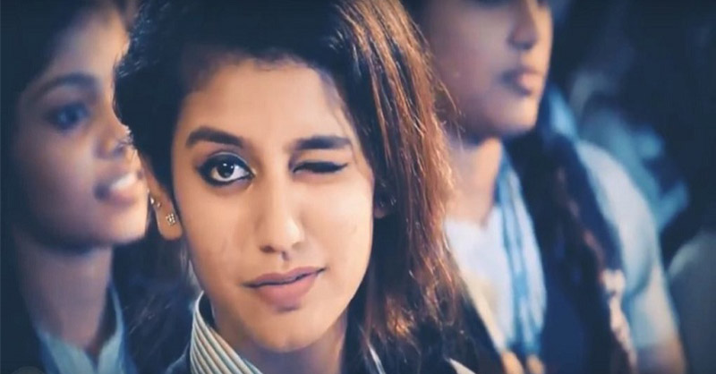 Heres winking at you Priya Varrier more power to your swag Heres winking at you Priya Varrier more power to your swag