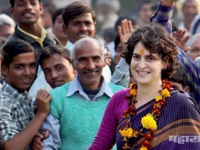 priyanka gandhi on tour of uttar pradesh to attend roadshow at lucknow