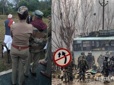 on the day pulwama attack news congress president rahul gandhi slams pm narendra modi photoshoot