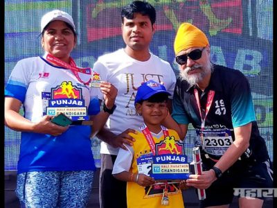 Saishwar from Solhapur won the Chandigarh National Half marathon competition