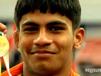 rahul aware wins gold in mens 57 kg wrestling