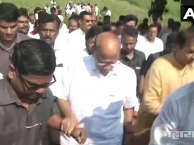 भाजप नेते आरएसएस’च्या भेटीगाठी घेत असताना पवार शेतकऱ्यांच्या भेटीसाठी नागपुरात