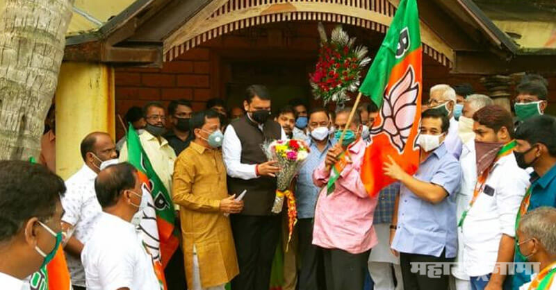 NCP Leader Gulabrao Chavhan, join BJP, Devendra Fadanvis, MP Narayan Rane
