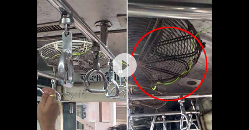 Snake in Titwala CSMT Local Train Snake in Titwala CSMT Local Train