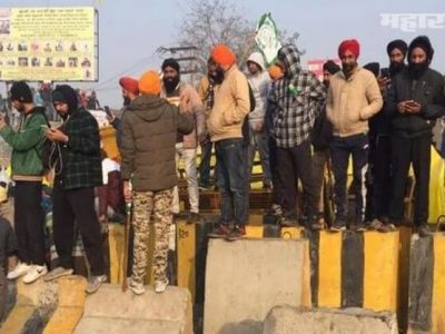 VIDEO | दिल्लीच्या सीमेवर तणाव वाढला | शेतकऱ्यांनी पोलीस बॅरिकेड्स तोडले