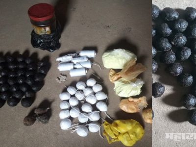 कोल्हापूर जिल्ह्यातुन ६९ जिवंत गावठी बॉम्ब जप्त