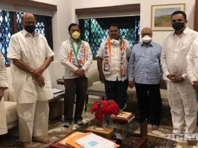 वंचित पक्षातील माजी आमदार बळीराम शिरस्कर व हरिदास भदेंचा राष्ट्रवादीत प्रवेश
