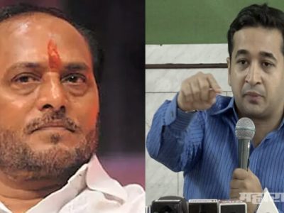 MLA nitesh rane fired Shivsena leader ramdas kadam