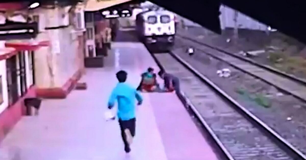 Child Fell On Railway Video Viral