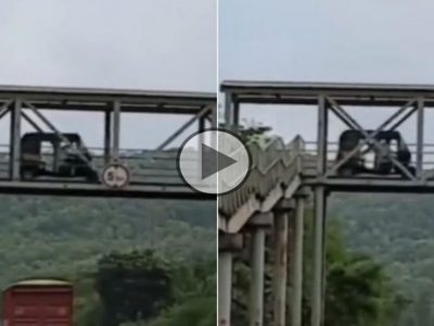 Viral Video | रिक्षाचालकाने यू-टर्न घेण्यासाठी चक्क पादचारी पुलावरून रिक्षा फिरवली, थक्क  करणारा व्हायरल व्हिडिओ