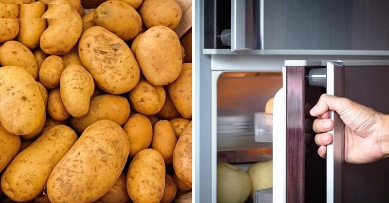 Why should you not keep potatoes in the fridge