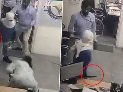 Video Viral | भला मोठा सुरा घेऊन बँकेत घुसलेल्या गुंडाला मर्दानी महिला बॅंक मॅनेजर अशी बिनधास्त नडली, व्हिडीओ तुफान व्हायरल