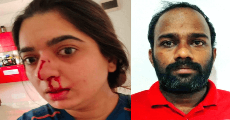 Cruel delivery boy, Zomato,  Cancelling food order, fractures nose bone